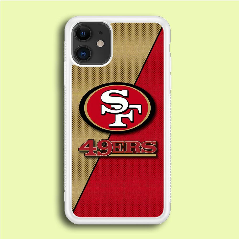 NFL San Francisco 49ers 001 iPhone 12 Mini Case-Rubber / White (2D Case)-Xtracase