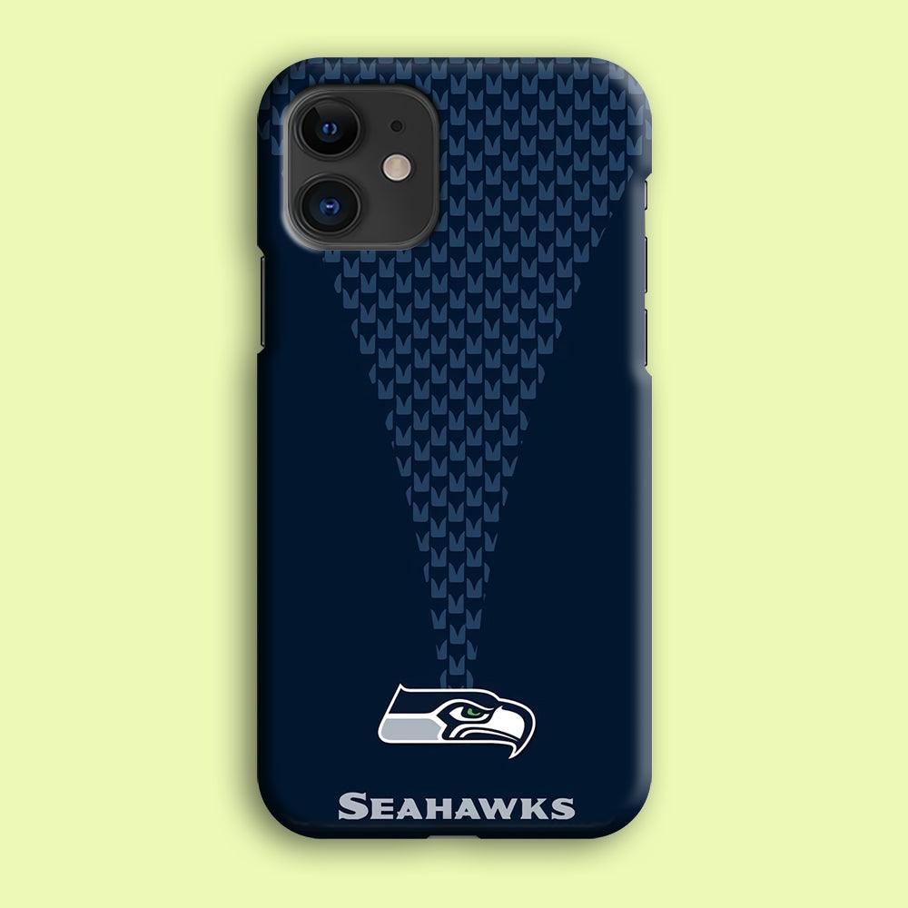 NFL Seattle Seahawks 001 iPhone 12 Case-Plastic / Full Wrap (3D Case)-Xtracase