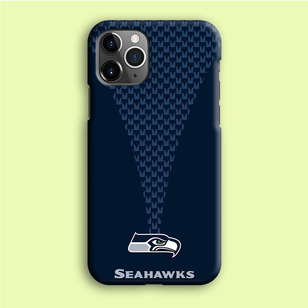 NFL Seattle Seahawks 001 iPhone 12 Pro Case-Plastic / Full Wrap (3D Case)-Xtracase