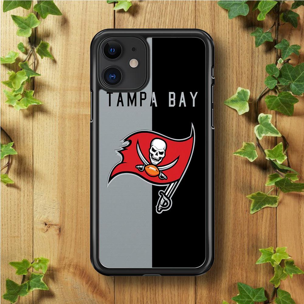 NFL Tampa Bay Buccaneers 001 iPhone 11 Case-Rubber / Black (2D Case)-Xtracase