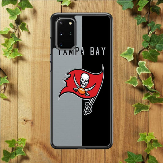 NFL Tampa Bay Buccaneers 001 Samsung Galaxy S20 Plus Case-Rubber / White (2D Case)-Xtracase