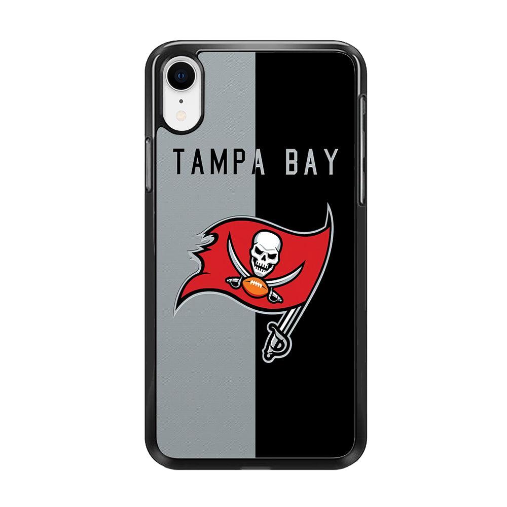 NFL Tampa Bay Buccaneers 001 iPhone XR Case-Rubber / Black (2D Case)-Xtracase