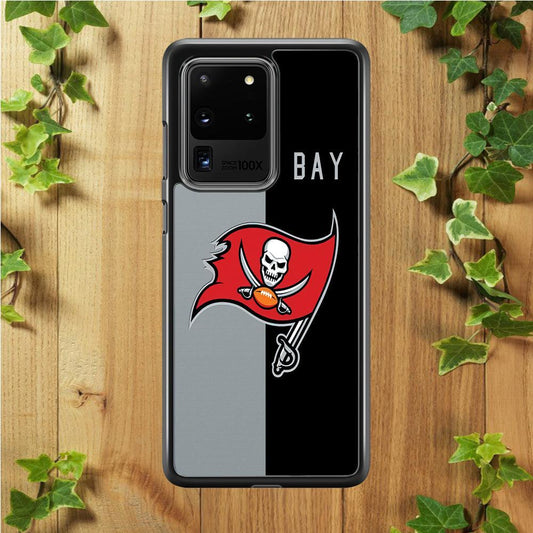 NFL Tampa Bay Buccaneers 001 Samsung Galaxy S20 Ultra Case-Rubber / White (2D Case)-Xtracase