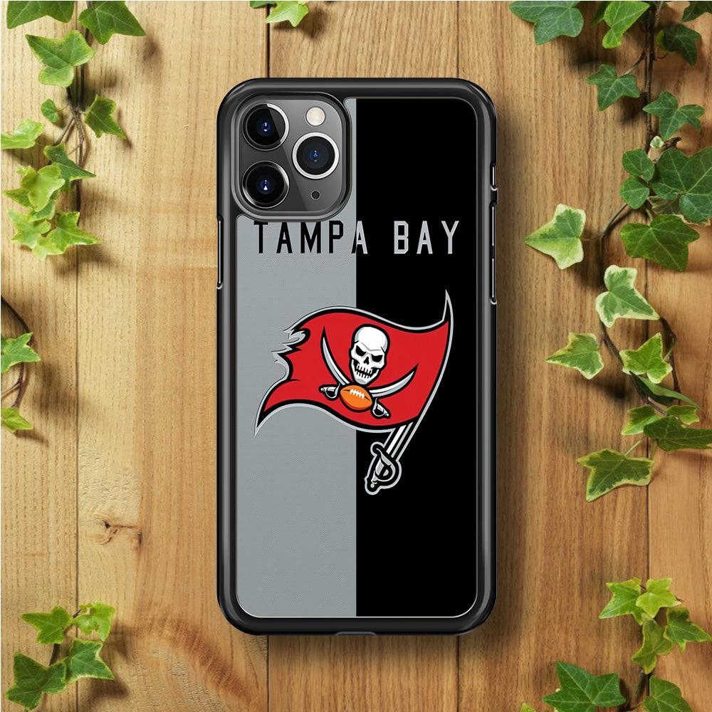 NFL Tampa Bay Buccaneers 001 iPhone 11 Pro Case-Rubber / Black (2D Case)-Xtracase