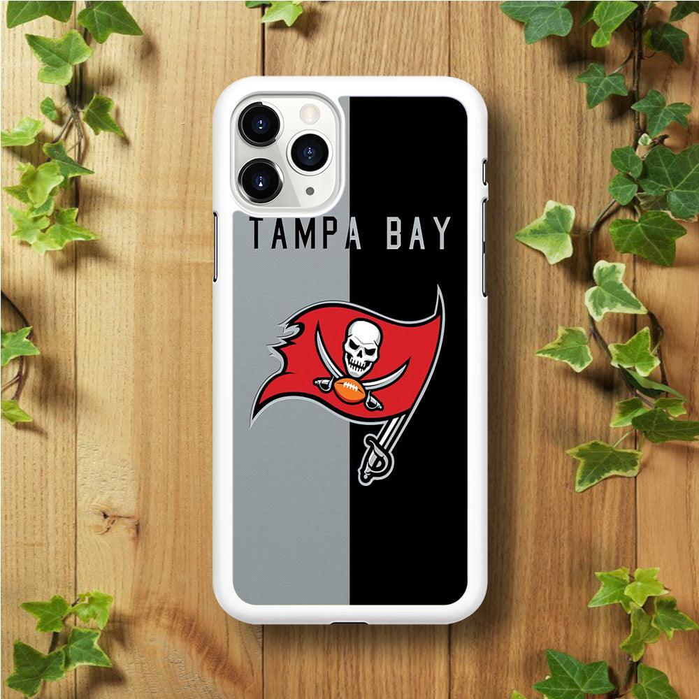 NFL Tampa Bay Buccaneers 001 iPhone 11 Pro Case-Rubber / White (2D Case)-Xtracase
