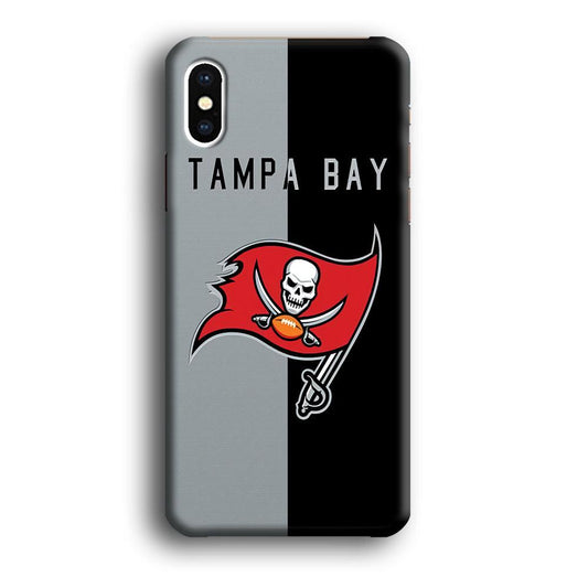 NFL Tampa Bay Buccaneers 001 iPhone Xs Case-Plastic / Full Wrap (3D Case)-Xtracase