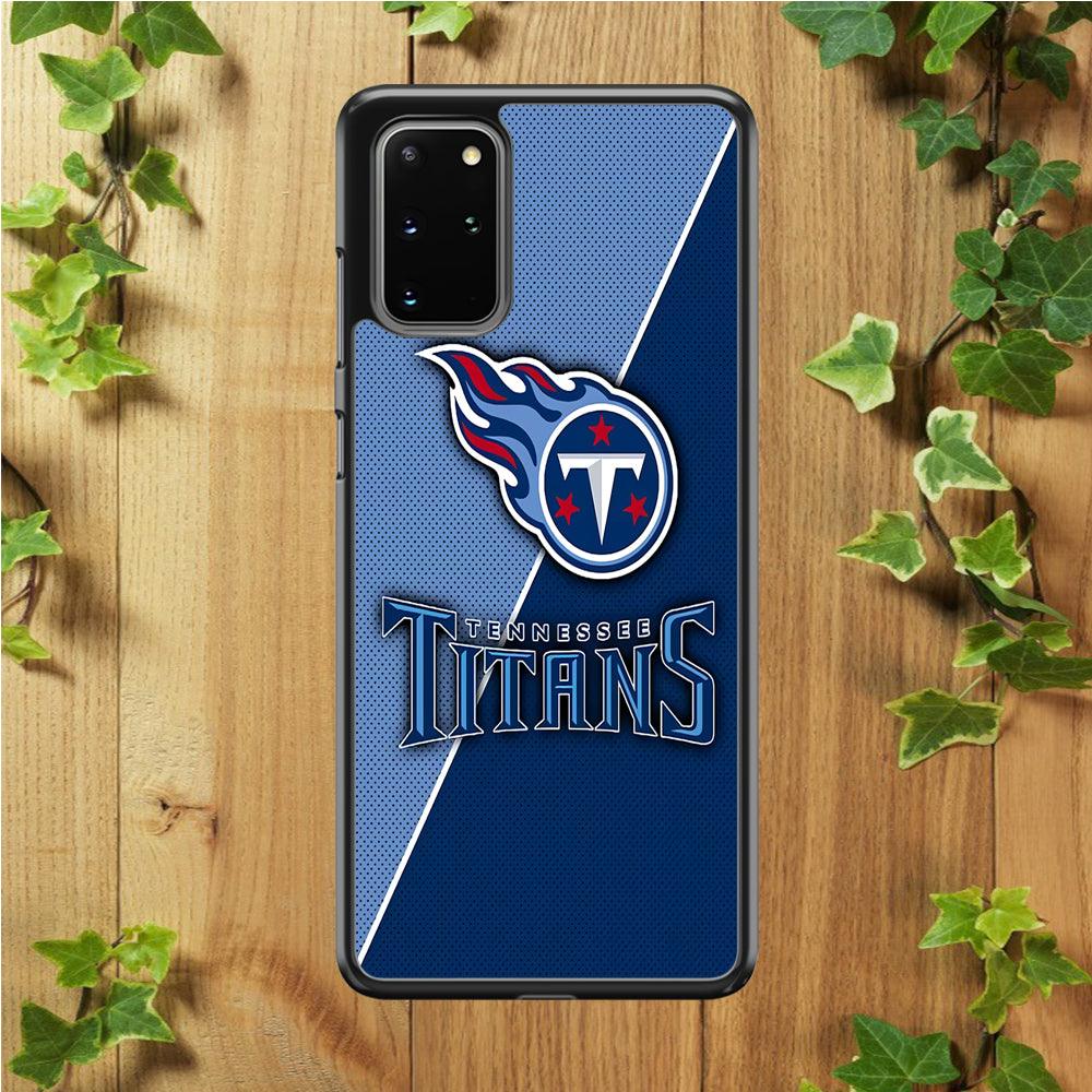 NFL Tennessee Titans 001 Samsung Galaxy S20 Plus Case-Rubber / White (2D Case)-Xtracase