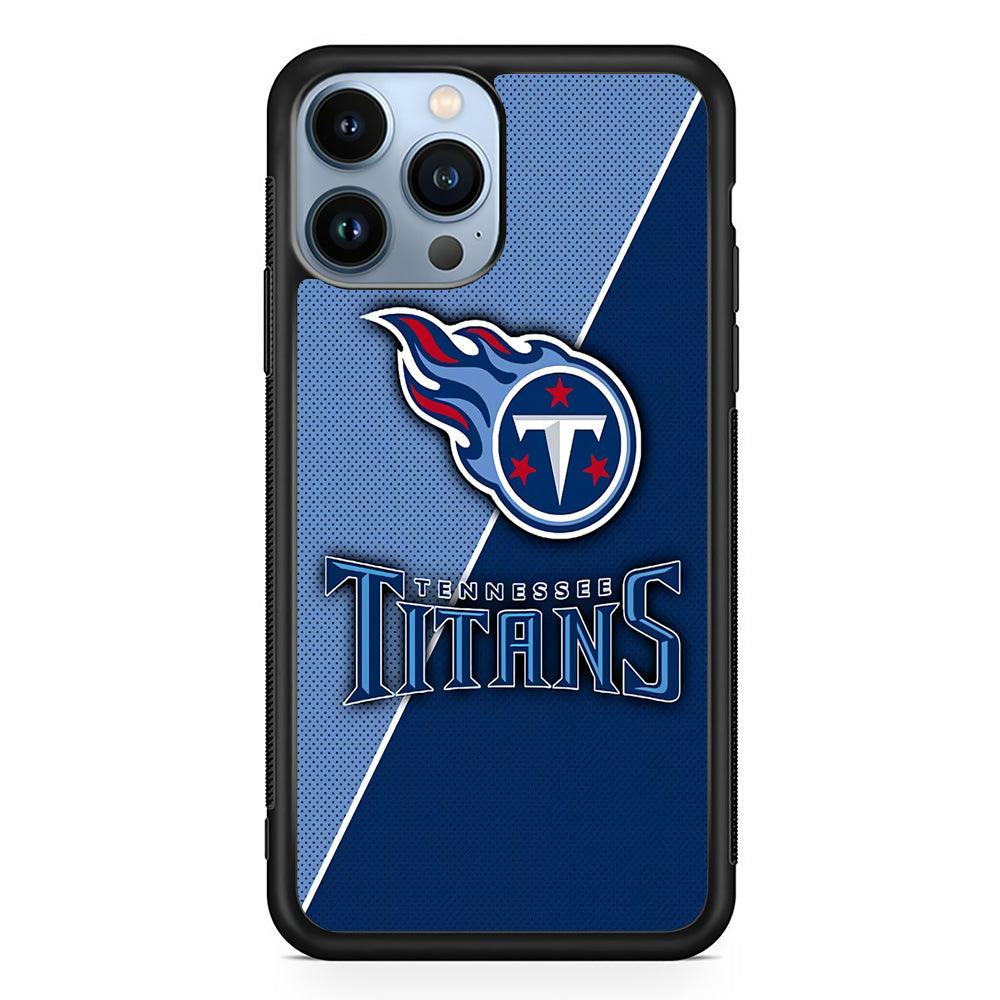NFL Tennessee Titans 001 iPhone 13 Pro Case-Rubber / Black (2D Case)-Xtracase