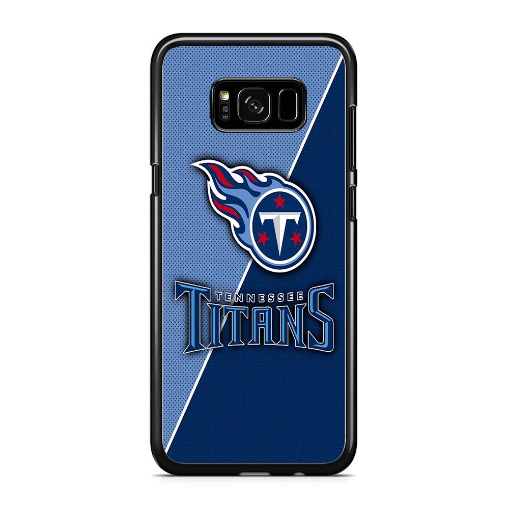 NFL Tennessee Titans 001 Samsung Galaxy S8 Case-Rubber / Black (2D Case)-Xtracase