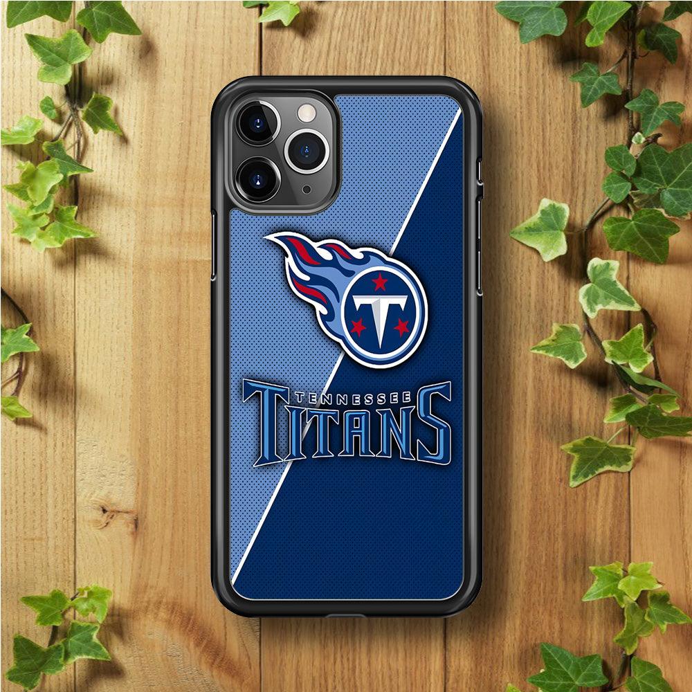 NFL Tennessee Titans 001 iPhone 11 Pro Case-Rubber / Black (2D Case)-Xtracase