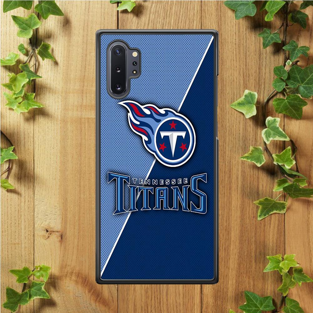 NFL Tennessee Titans 001 Samsung Galaxy Note 10 Plus Case-Rubber / White (2D Case)-Xtracase
