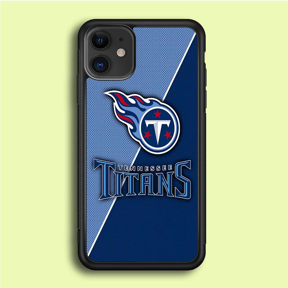NFL Tennessee Titans 001 iPhone 12 Mini Case-Rubber / Black (2D Case)-Xtracase
