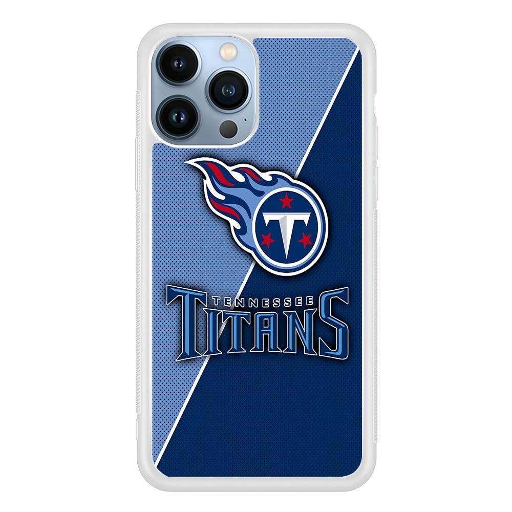 NFL Tennessee Titans 001 iPhone 13 Pro Max Case-Rubber / White (2D Case)-Xtracase