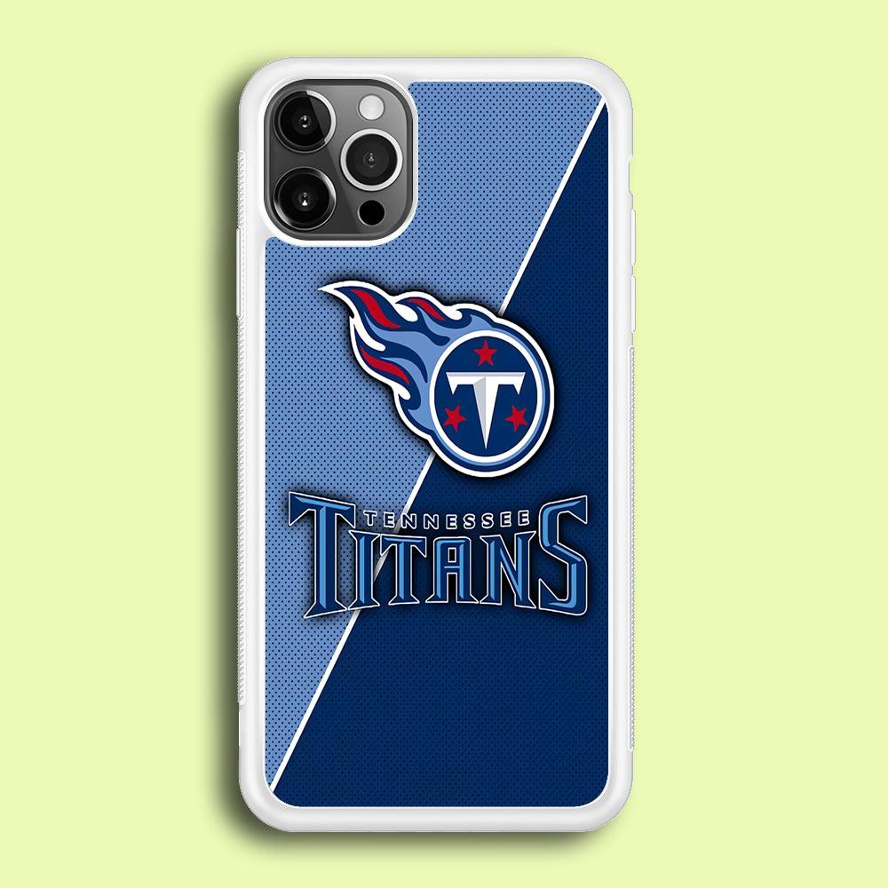 NFL Tennessee Titans 001 iPhone 12 Pro Case-Rubber / White (2D Case)-Xtracase