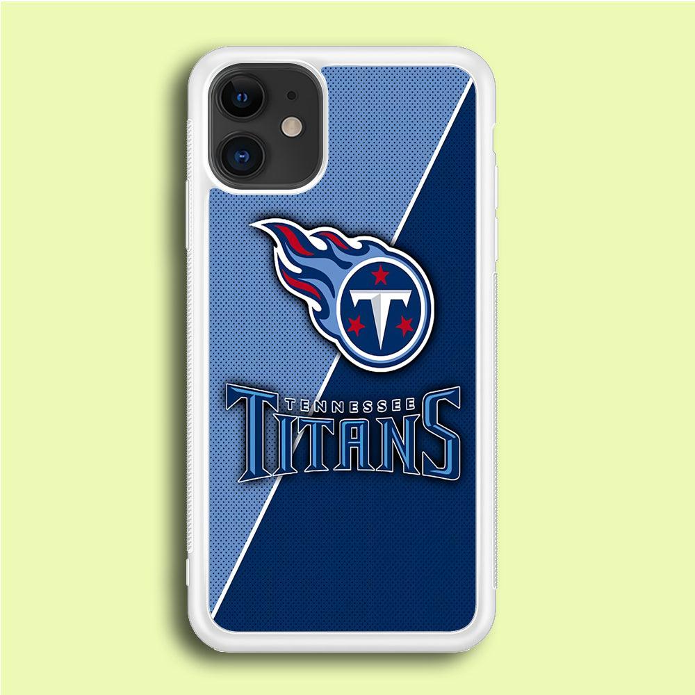 NFL Tennessee Titans 001 iPhone 12 Mini Case-Rubber / White (2D Case)-Xtracase