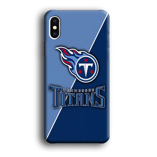 NFL Tennessee Titans 001 iPhone Xs Case-Plastic / Full Wrap (3D Case)-Xtracase