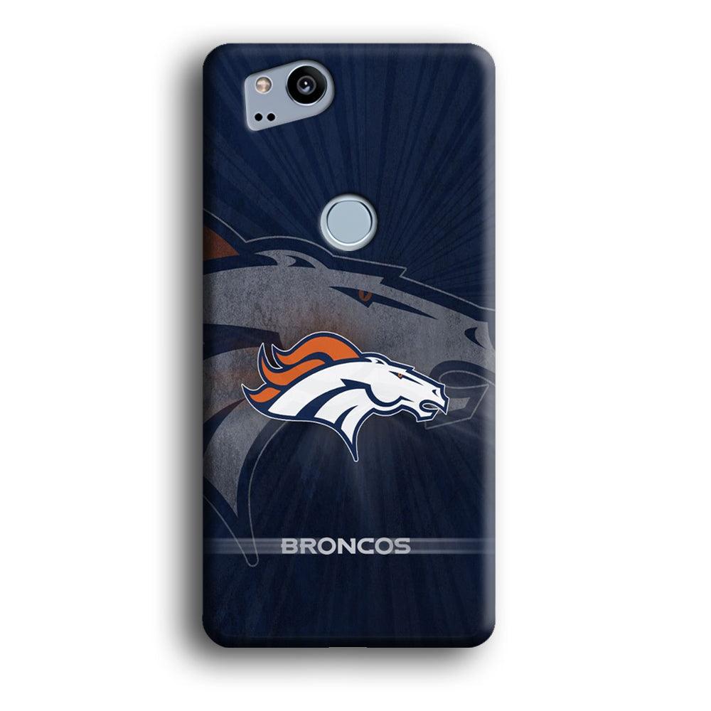 NFL Denver Broncos 001 Google Pixel 2 3D Case-Xtracase