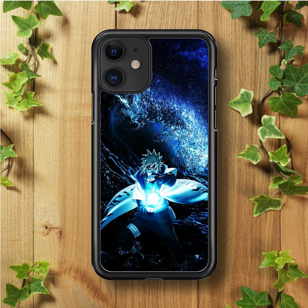 Namikaze Minato Rasengan iPhone 11 Case-Rubber / Black (2D Case)-Xtracase