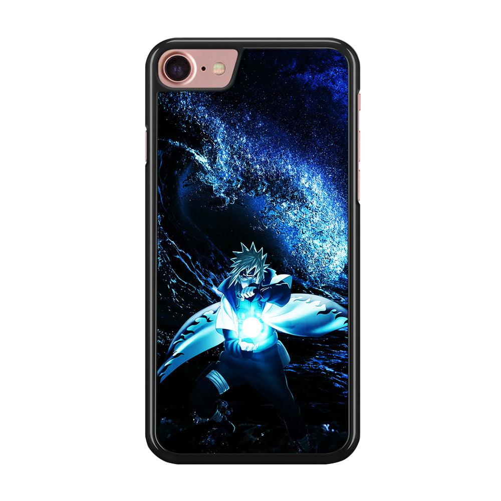 Namikaze Minato Rasengan iPhone SE 2020 Case-Rubber / Black (2D Case)-Xtracase
