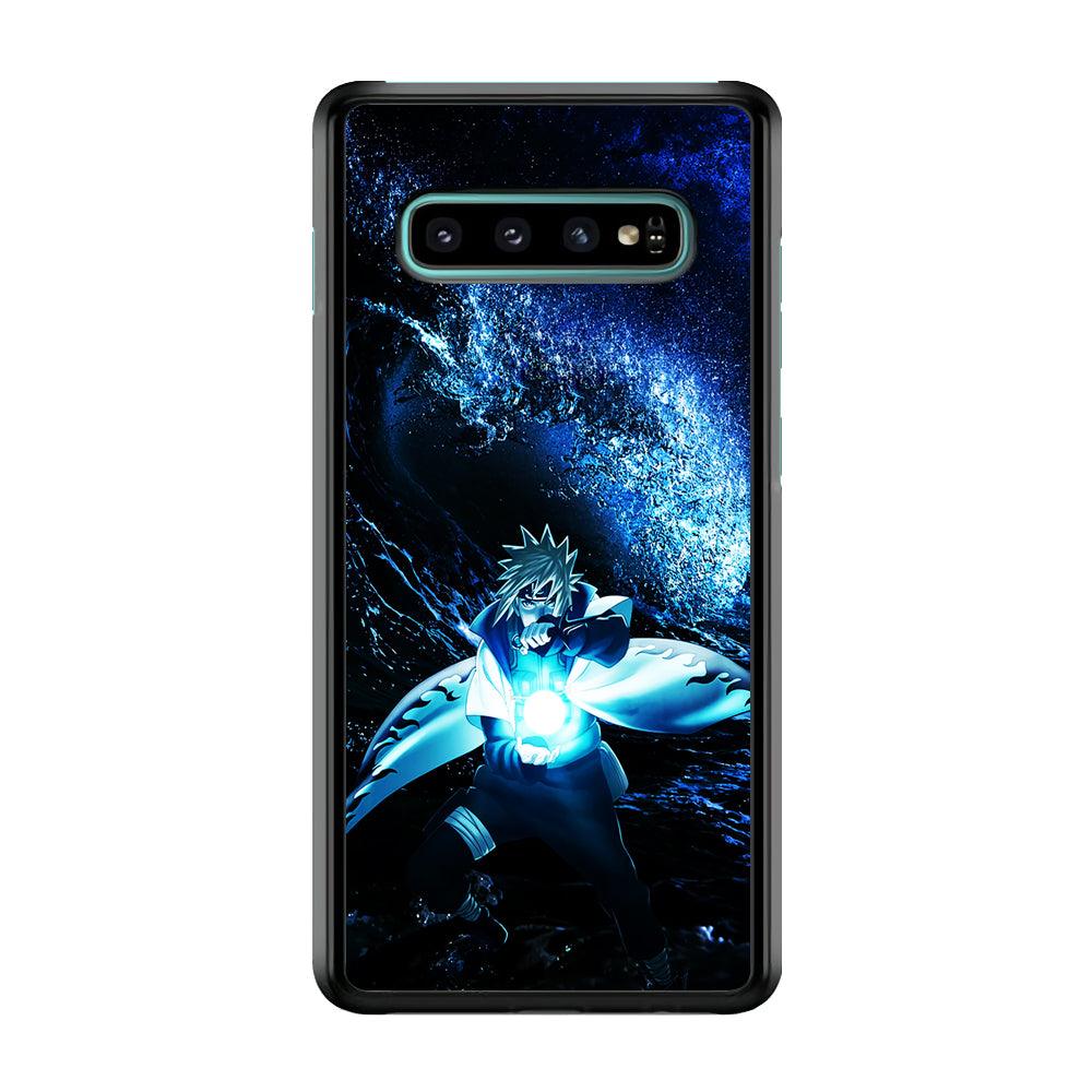 Namikaze Minato Rasengan Samsung Galaxy S10 Case-Rubber / Black (2D Case)-Xtracase