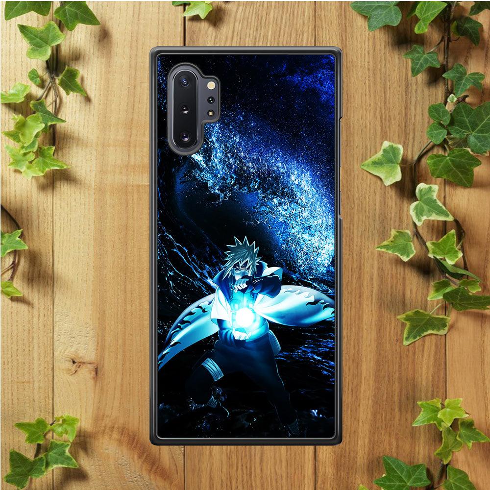 Namikaze Minato Rasenga Samsung Galaxy Note 10 Plus Case-Rubber / Black (2D Case)-Xtracase