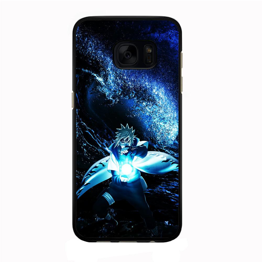 Namikaze Minato Rasengan Samsung Galaxy S7 Edge Case-Rubber / Black (2D Case)-Xtracase