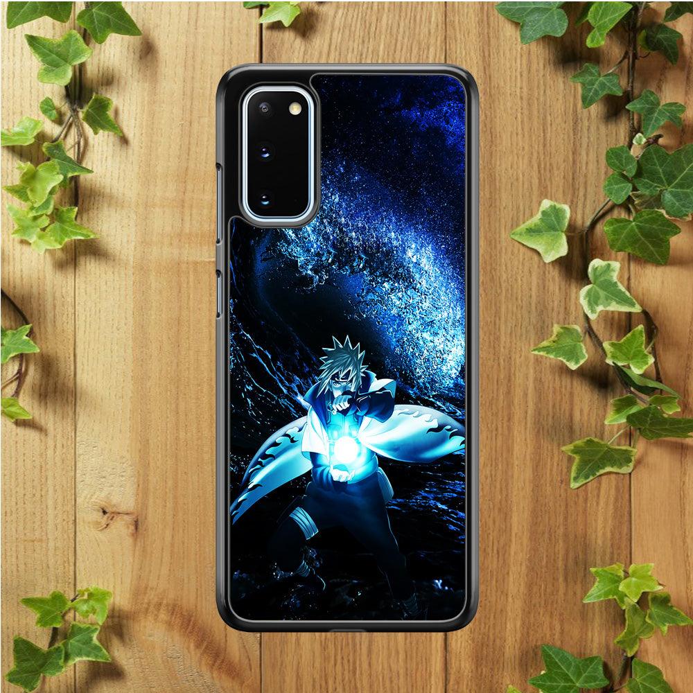 Namikaze Minato Rasengan Samsung Galaxy S20 Case-Rubber / White (2D Case)-Xtracase