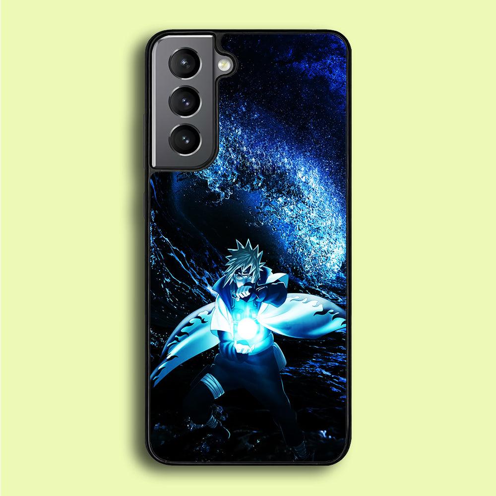 Namikaze Minato Rasengan Samsung Galaxy S21 Plus Case-Rubber / White (2D Case)-Xtracase