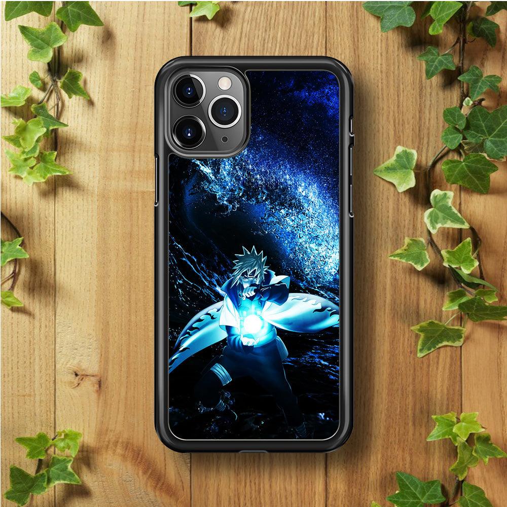 Namikaze Minato Rasengan iPhone 11 Pro Max Case-Rubber / Black (2D Case)-Xtracase