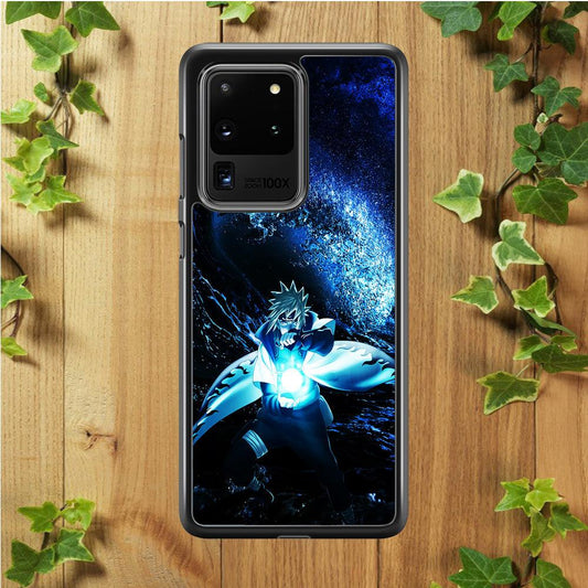 Namikaze Minato Rasengan Samsung Galaxy S20 Ultra Case-Rubber / Black (2D Case)-Xtracase