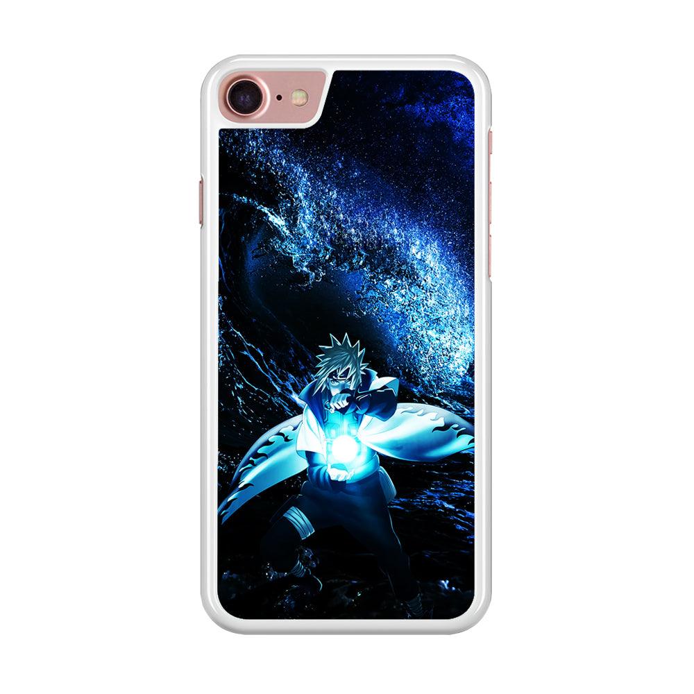Namikaze Minato Rasengan iPhone SE 2020 Case-Rubber / White (2D Case)-Xtracase