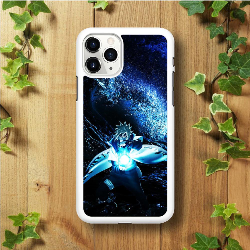 Namikaze Minato Rasengan iPhone 11 Pro Max Case-Rubber / White (2D Case)-Xtracase