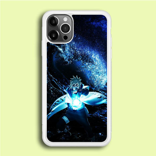 Namikaze Minato Rasengan iPhone 12 Pro Max Case-Rubber / White (2D Case)-Xtracase