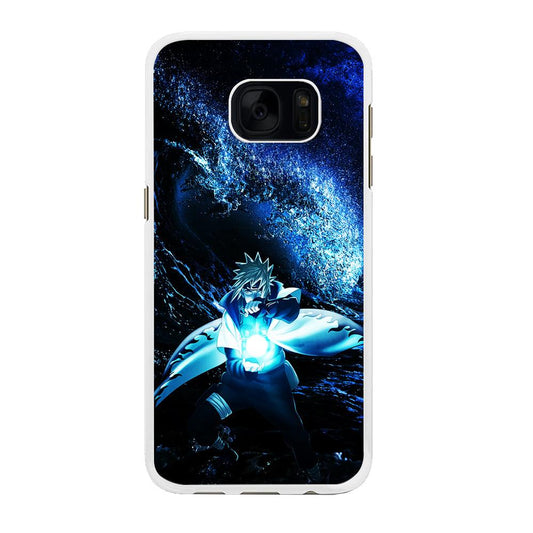 Namikaze Minato Rasengan Samsung Galaxy S7 Edge Case-Rubber / White (2D Case)-Xtracase