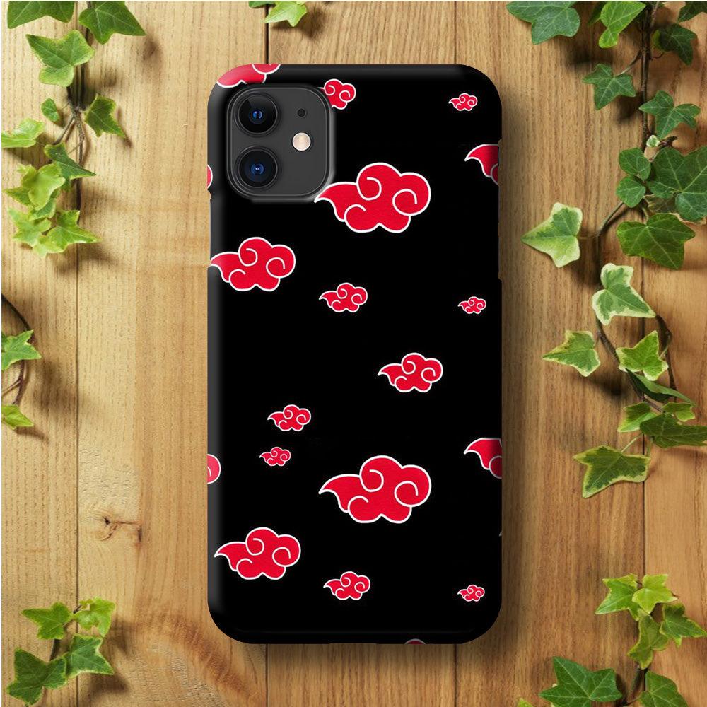 Naruto - Akatsuki Symbol iPhone 11 Case-Plastic / Full Wrap (3D Case)-Xtracase