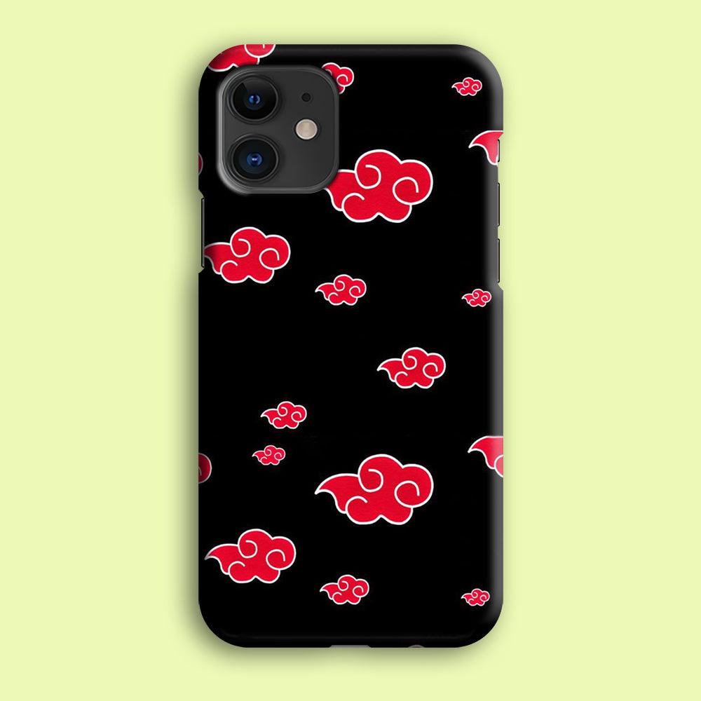 Naruto - Akatsuki Symbol iPhone 12 Mini Case-Plastic / Full Wrap (3D Case)-Xtracase