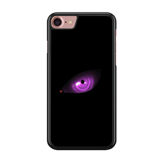 Naruto - Eye Rinnegan iPhone SE 2020 Case-Rubber / Black (2D Case)-Xtracase
