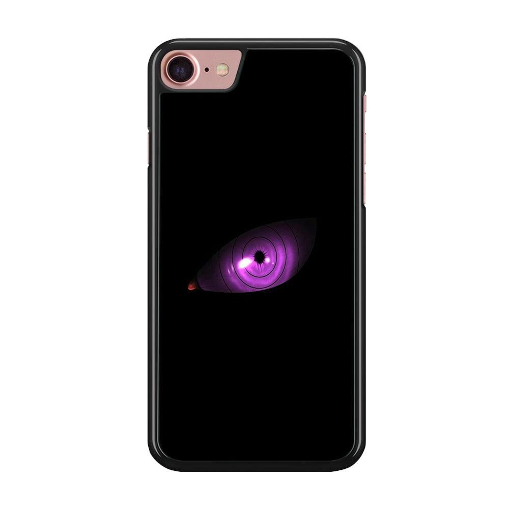 Naruto - Eye Rinnegan iPhone 7 Case-Rubber / Black (2D Case)-Xtracase