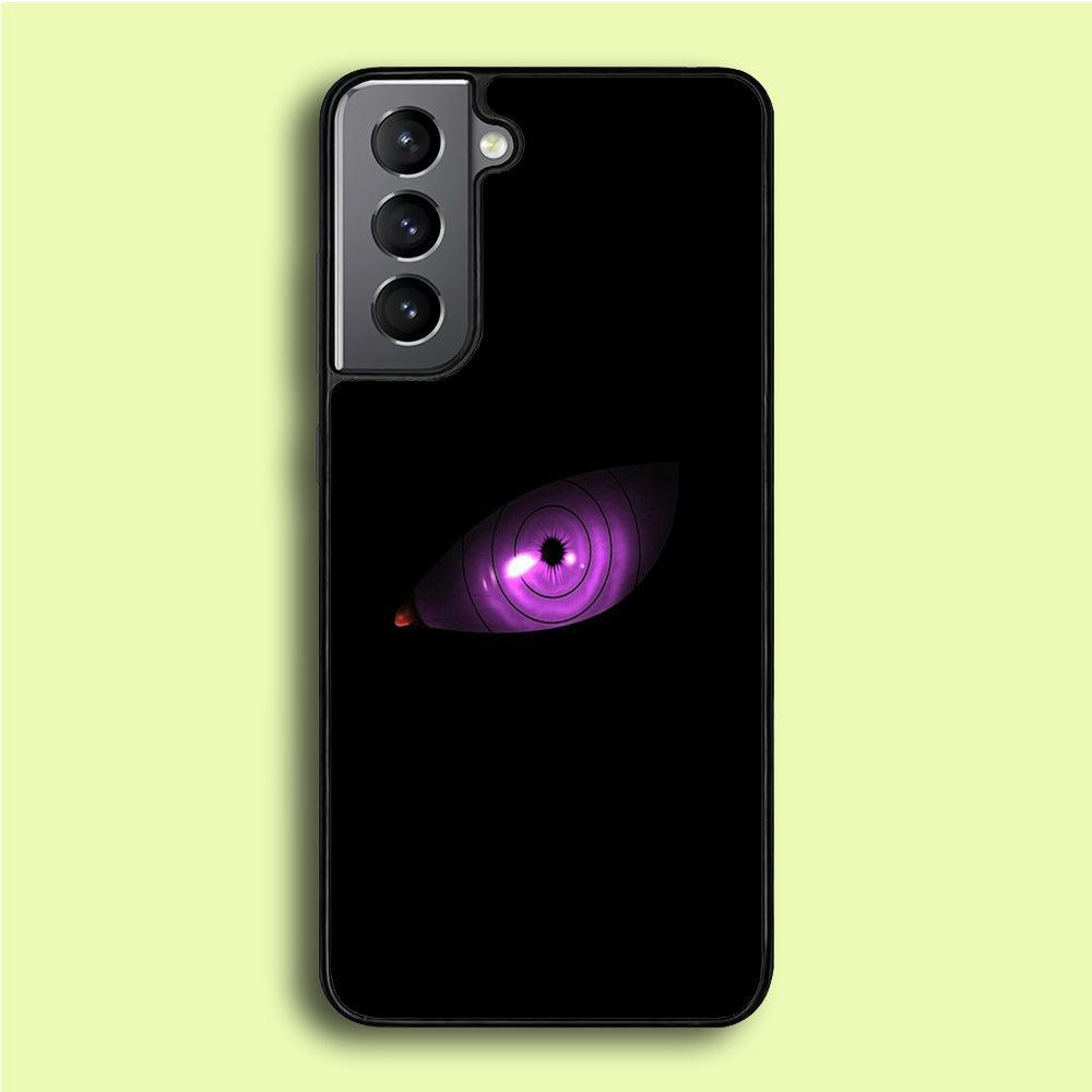 Naruto - Eye Rinnegan Samsung Galaxy S21 Plus Case-Rubber / Black (2D Case)-Xtracase