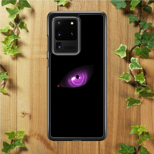 Naruto - Eye Rinnegan Samsung Galaxy S20 Ultra Case-Rubber / White (2D Case)-Xtracase