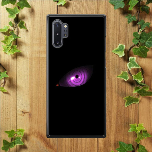 Naruto - Eye Rinnegan Samsung Galaxy Note 10 Plus Case-Rubber / White (2D Case)-Xtracase