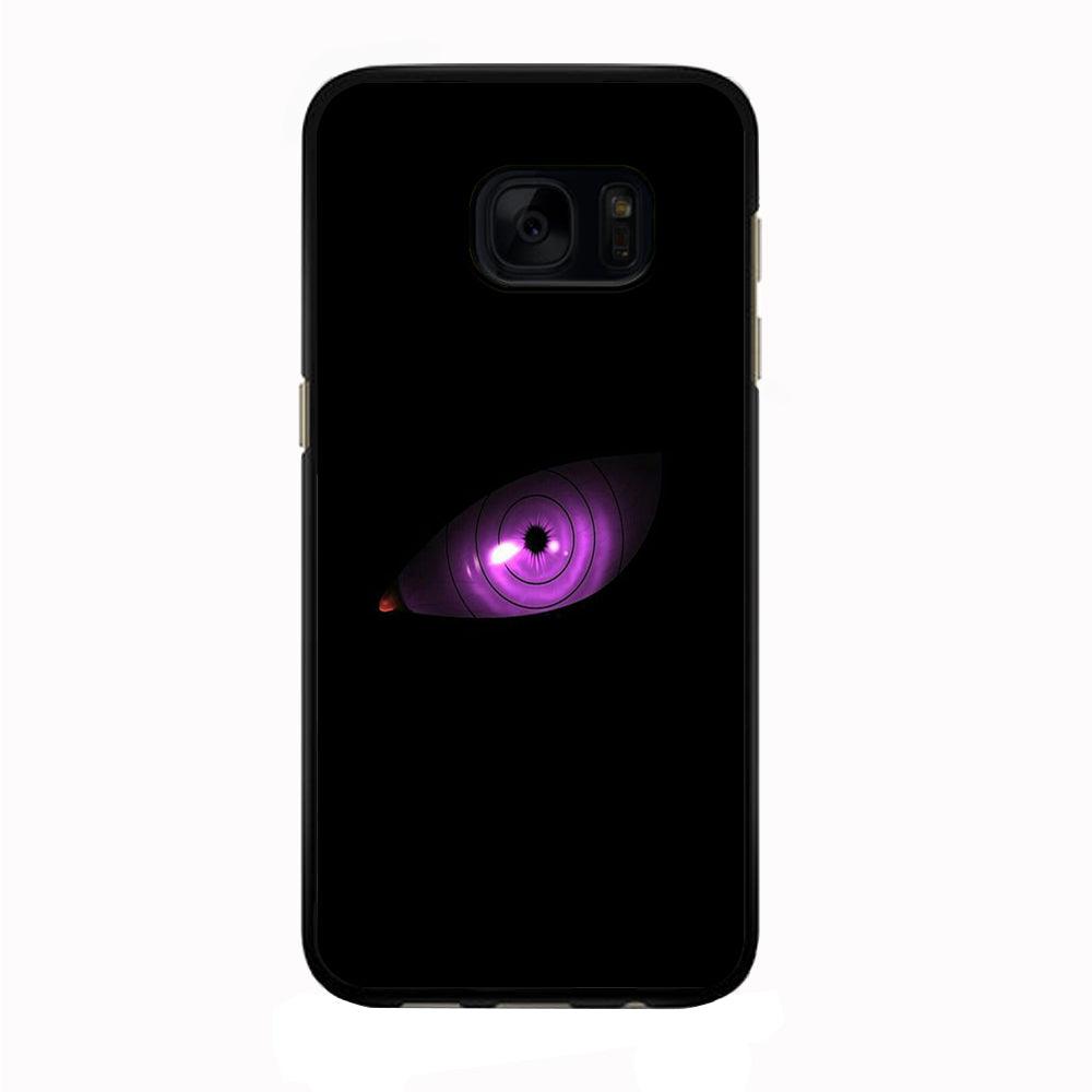 Naruto - Eye Rinnegan Samsung Galaxy S7 Edge Case-Rubber / Black (2D Case)-Xtracase