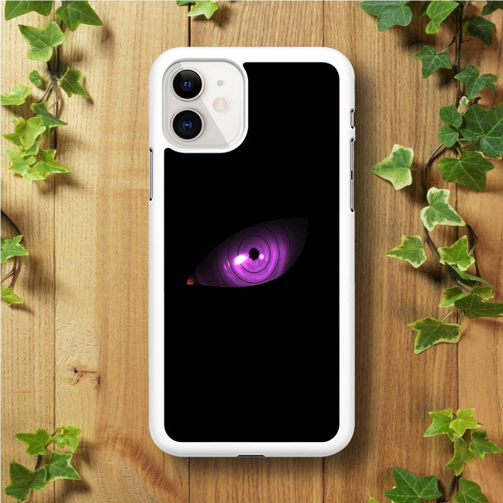 Naruto - Eye Rinnegan iPhone 11 Case-Rubber / White (2D Case)-Xtracase
