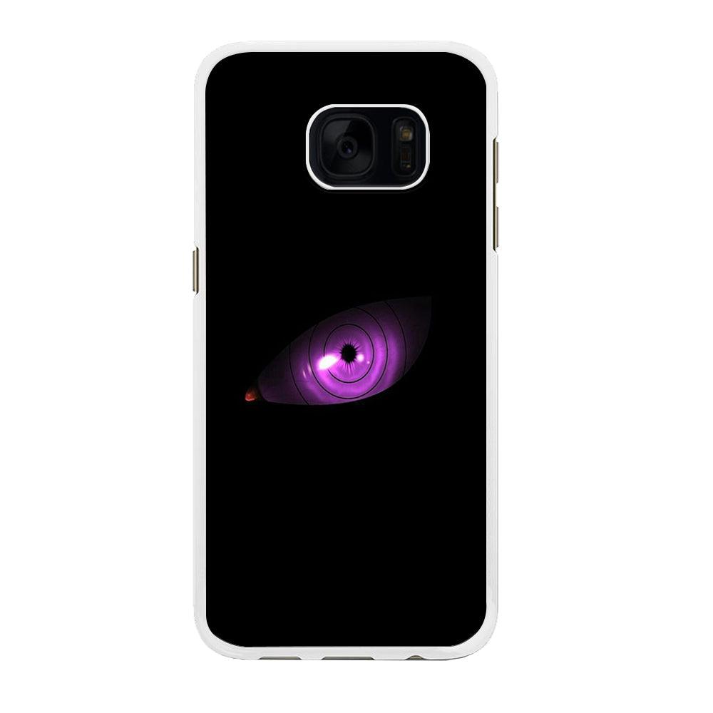 Naruto - Eye Rinnegan Samsung Galaxy S7 Edge Case-Rubber / White (2D Case)-Xtracase