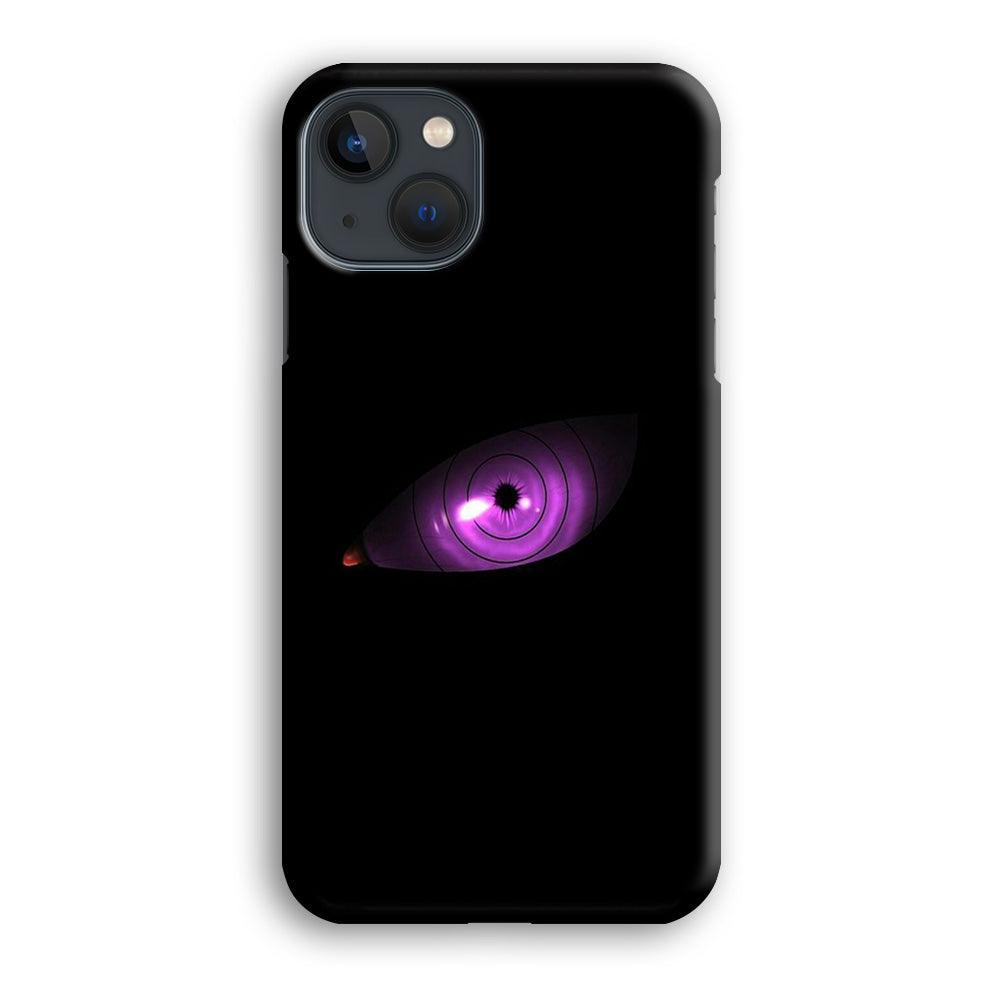 Naruto - Eye Rinnegan iPhone 13 Case-Rubber / White (2D Case)-Xtracase