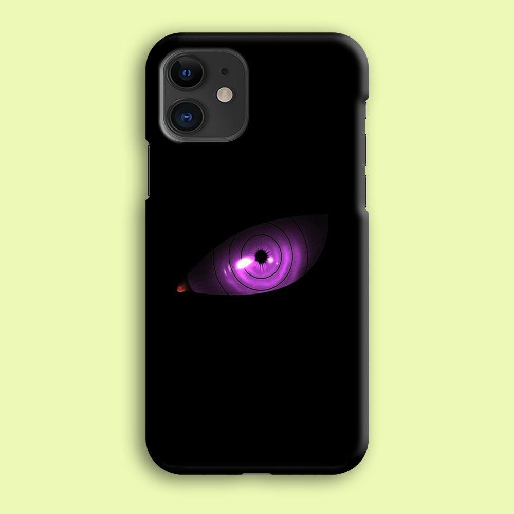 Naruto - Eye Rinnegan iPhone 12 Mini Case-Plastic / Full Wrap (3D Case)-Xtracase