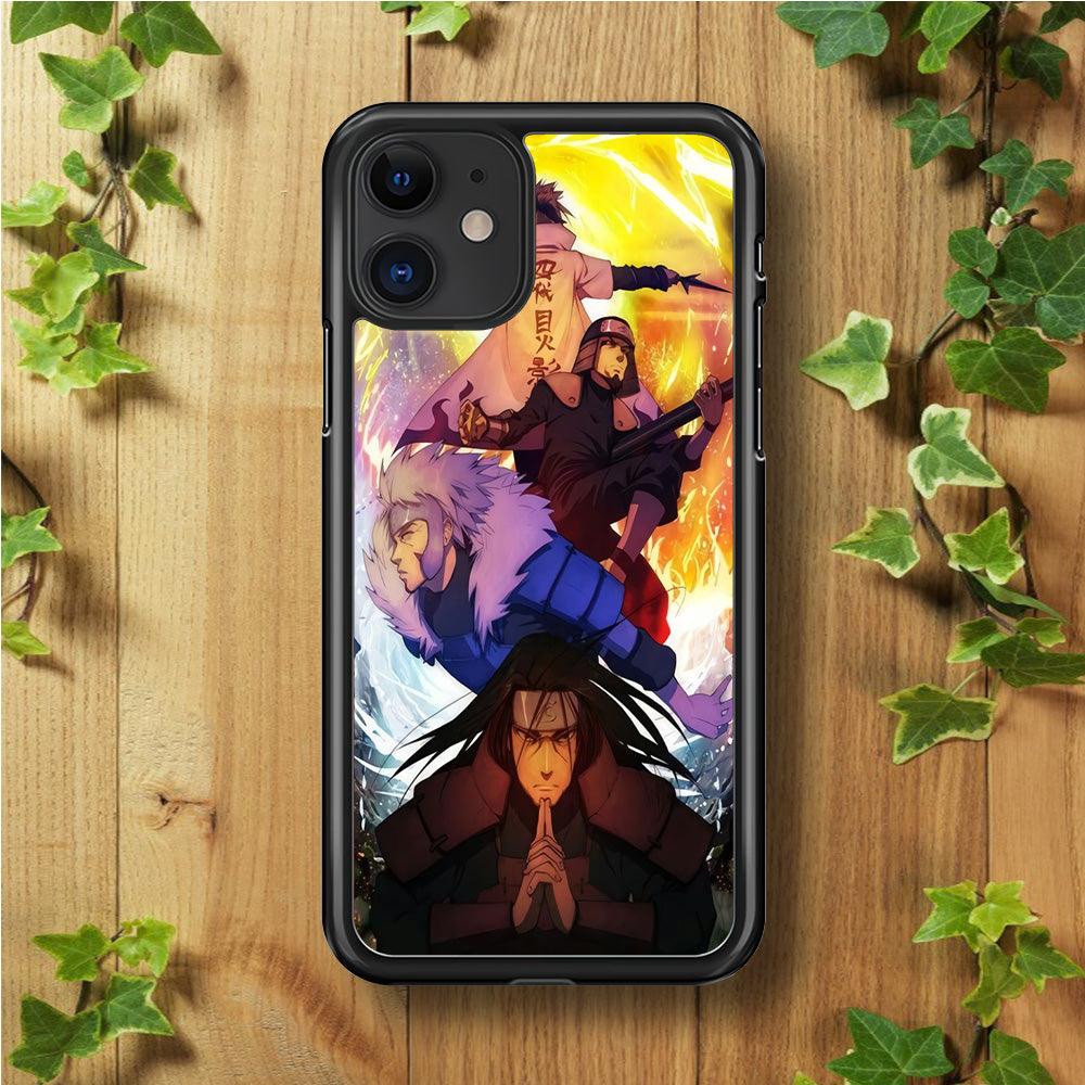 Naruto - Hokage iPhone 11 Case-Rubber / Black (2D Case)-Xtracase