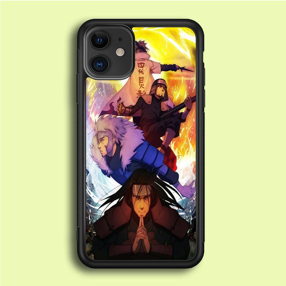 Naruto - Hokage iPhone 12 Mini Case-Rubber / Black (2D Case)-Xtracase