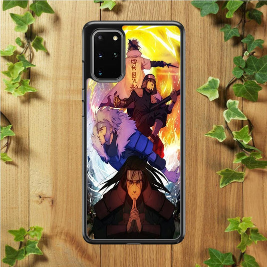 Naruto - Hokage Samsung Galaxy S20 Plus Case-Rubber / White (2D Case)-Xtracase