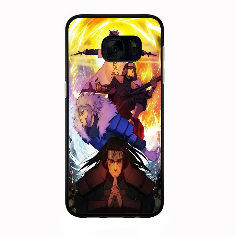 Naruto - Hokage Samsung Galaxy S7 Edge Case-Rubber / Black (2D Case)-Xtracase